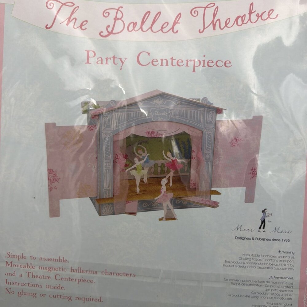 The Ballet Theater Party Centerpiece Meri Meri New Girls Party Paper Dolls - Picture 9 of 12